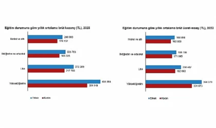 Tüik: Aylık ortalama kişi başı brüt kazanç 26 402 TL oldu